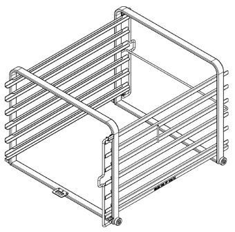 Рама с направляющими 6-2-1, 6 уровней RATIONAL 60.62.150